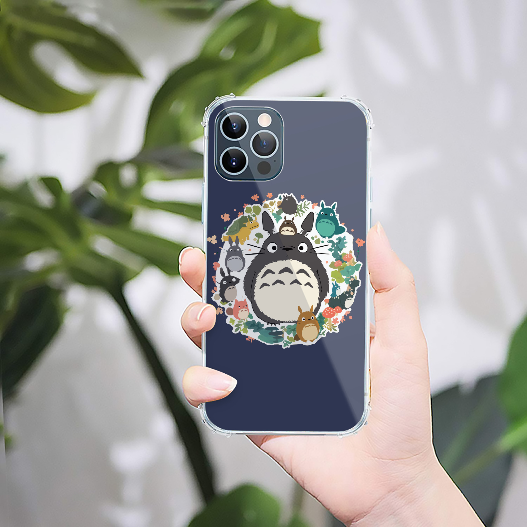 （画像用） となりのトトロ 草壁メイ 草壁サツキ My Neighbor Totoro Satsuki Kusakabe Mei Kusakabe 【iPhone 12シリーズ対応】透明スマホケース（クリアソフトケース）